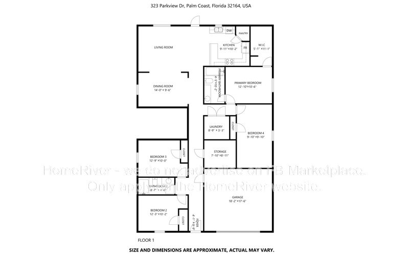 Available Now! 323 Parkview Dr, Palm Coast, FL 32164 property image