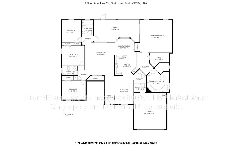Move In Ready! -  729 ADRIANE PARK CIR, KISSIMMEE FL 34744 property image