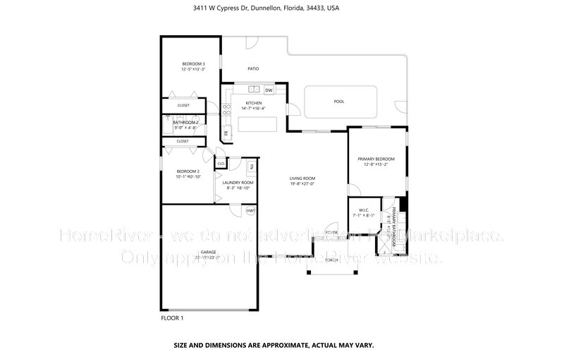 POOL HOME! 3411 W CYPRESS DR, DUNNELLON FL 34433 property image